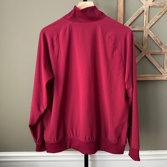 Athleta Brooklyn Bomber Jacket Maroon XL - Picture 4 of 5